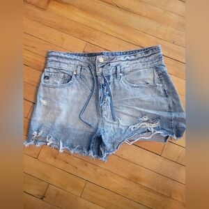 KanCan Ultra High Rise Tie Belt Shorts